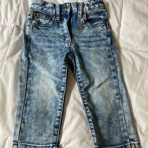 Vintage-washed jeans